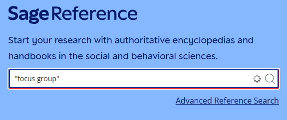 SAGE knowledge（二）研究方法參考寶庫